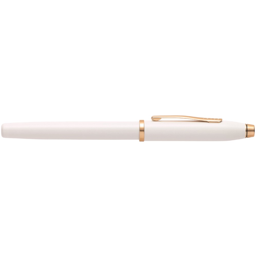 Ручка роллер "Century II Pearlescent White Lacquer", 0,7 мм, жемчужный, розовое золото, стерж. черный - 3