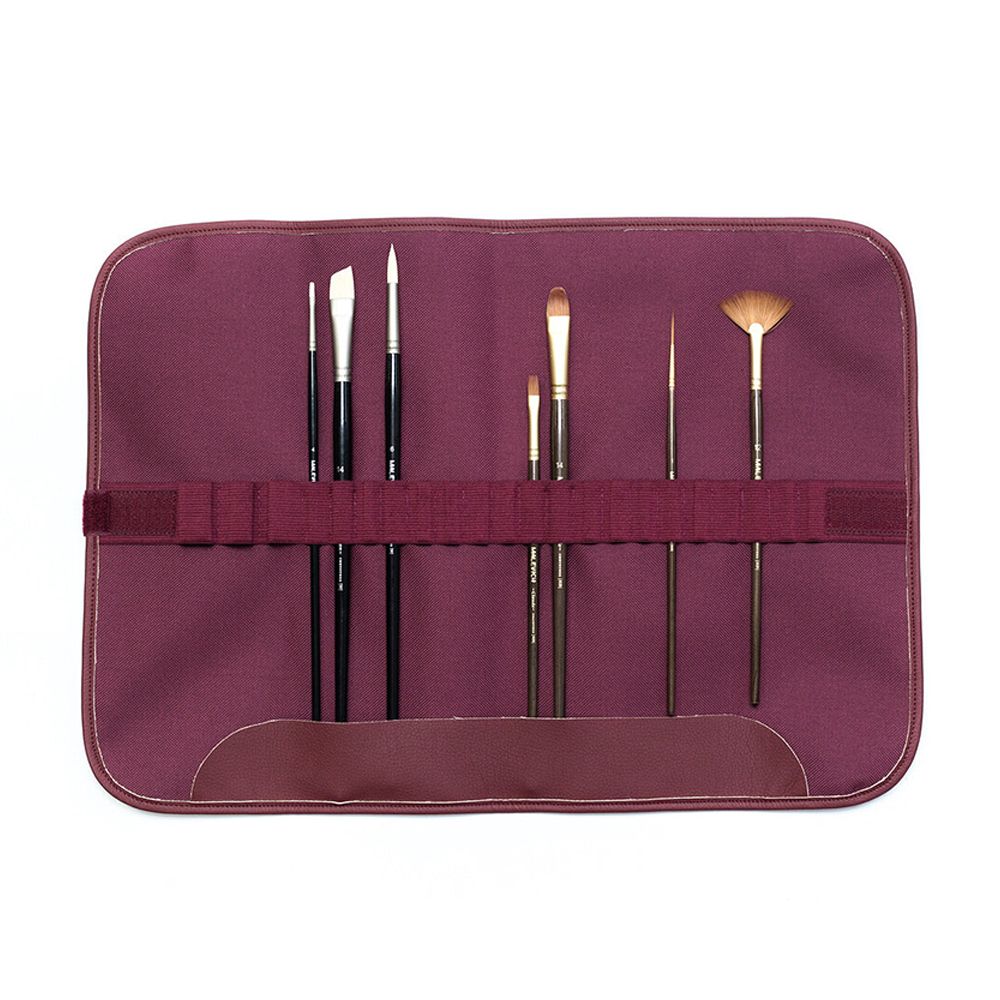Пенал-органайзер "Малевичъ" для кистей, 34х48, бордо