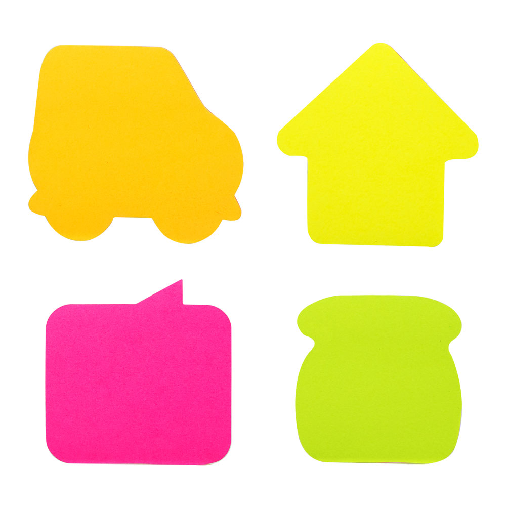 Бумага для заметок на клейкой основе "Deli", фигурные