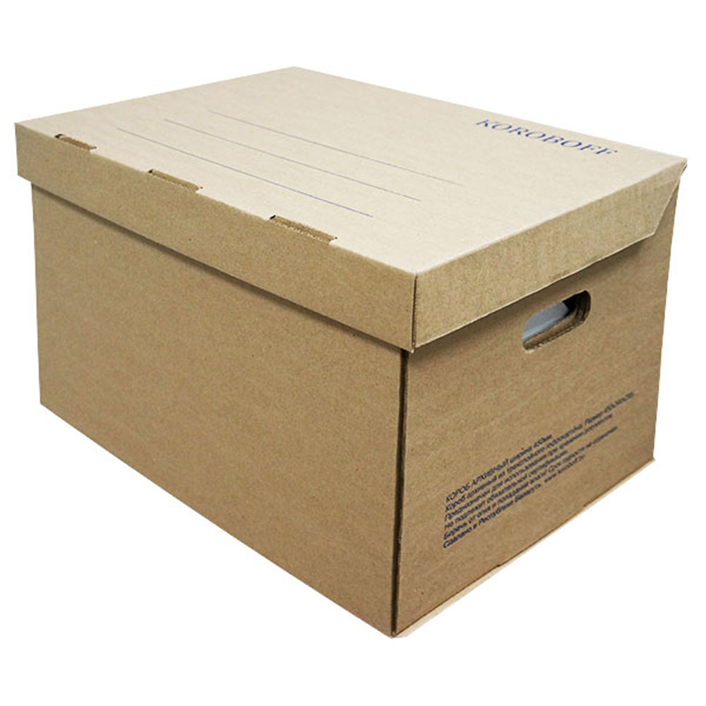 Короб архивный "Koroboff" с крышкой