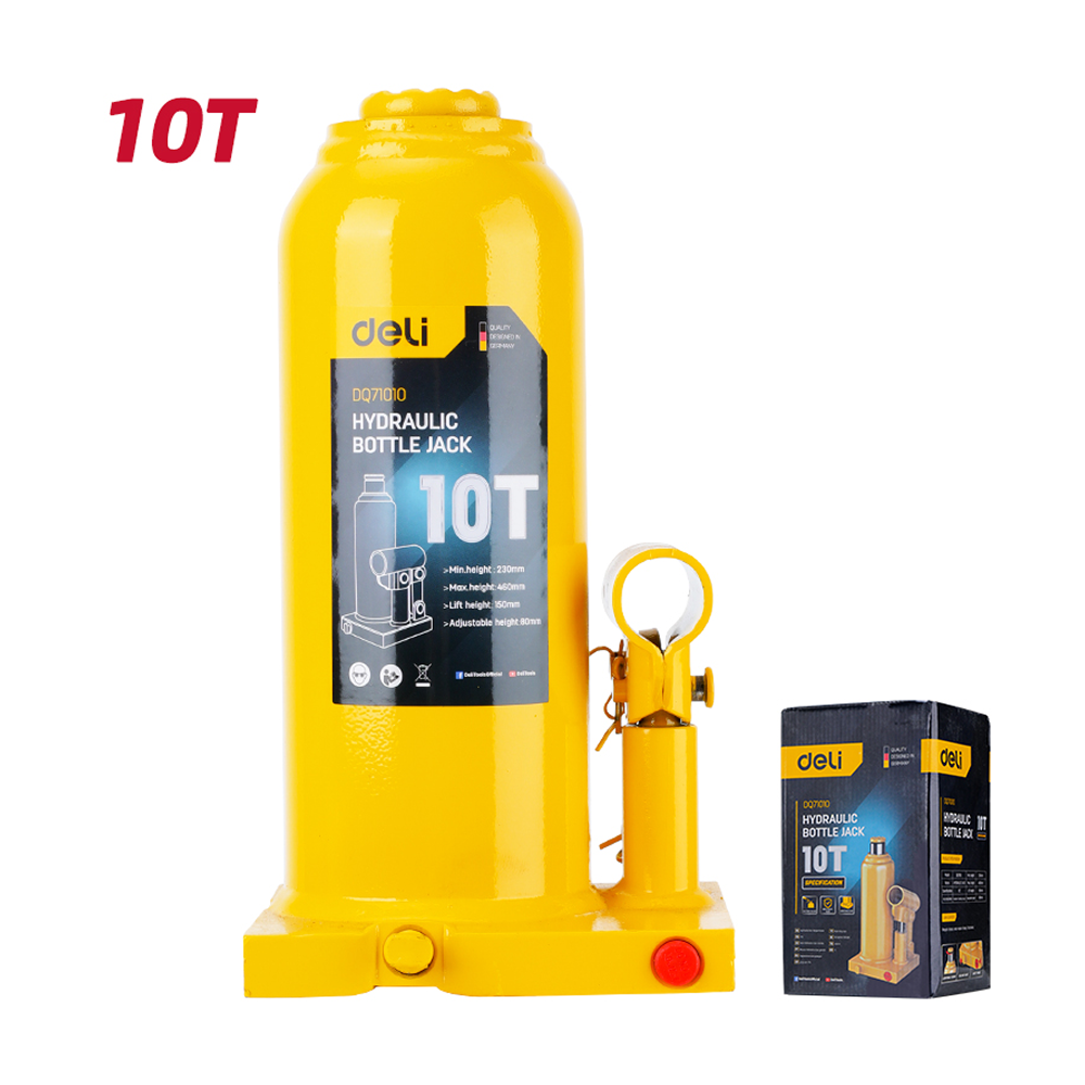 Домкрат бутылочный Deli YS EDQ71010, 10 т - 2