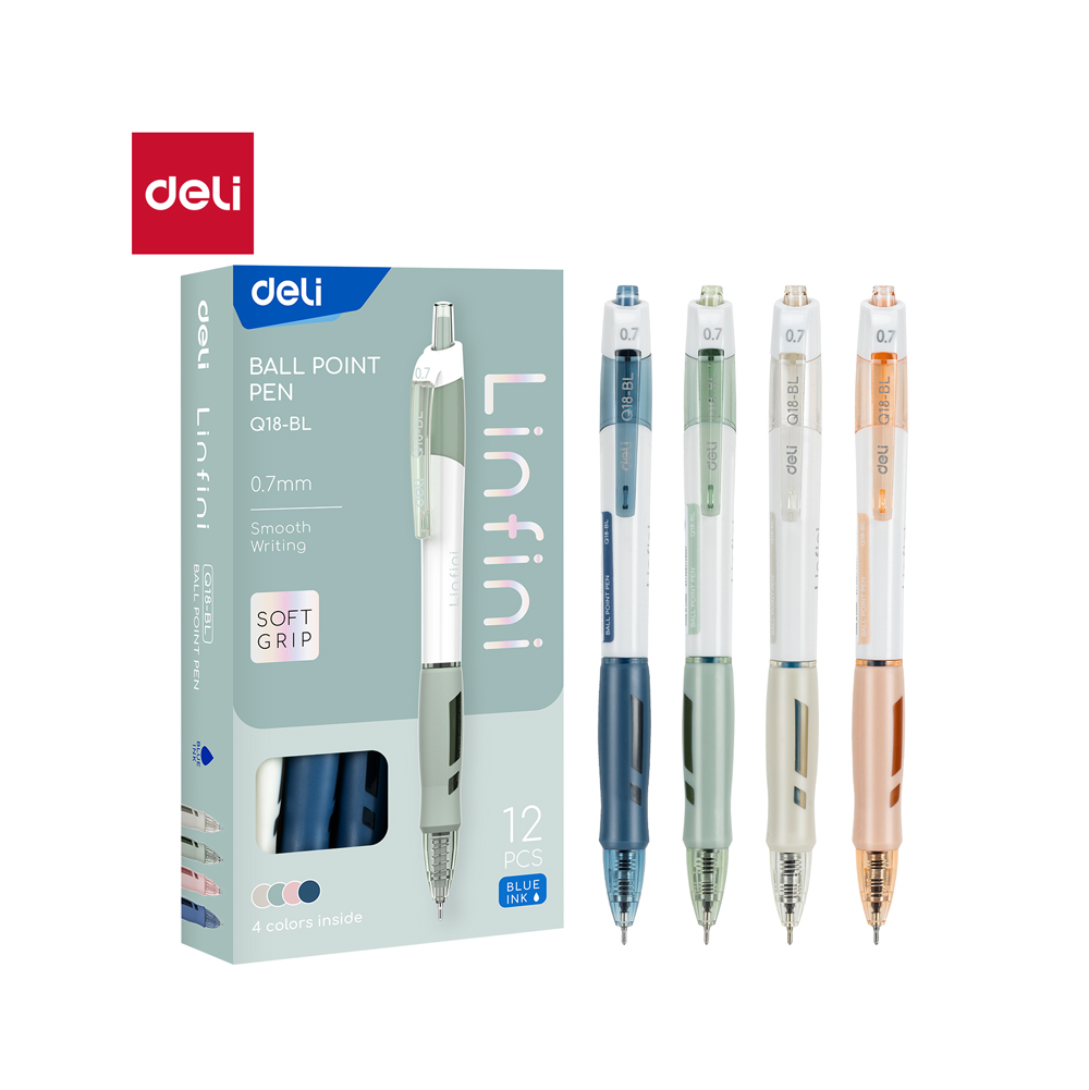 Ручка шариковая автоматическая Deli "Linfini"