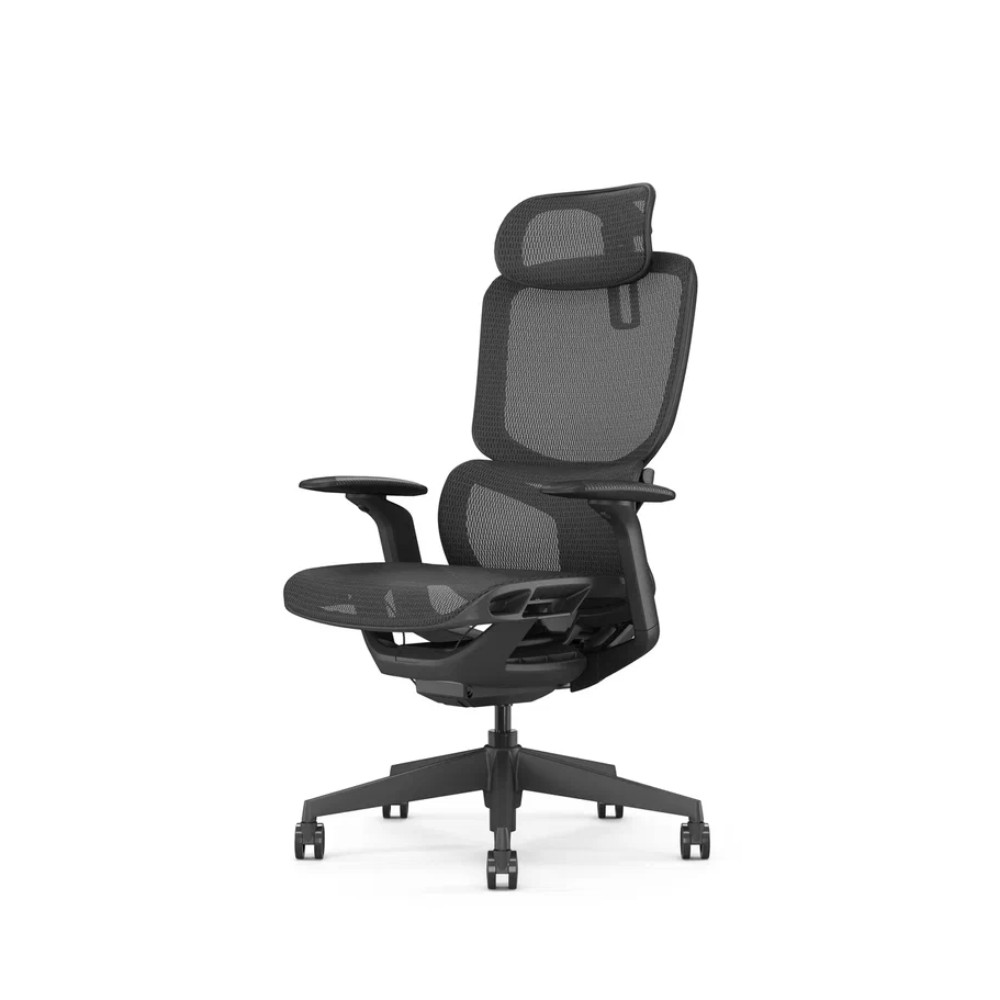 Кресло компьютерное SitZone E-JX-001А, сетка, пластик, черный - 7