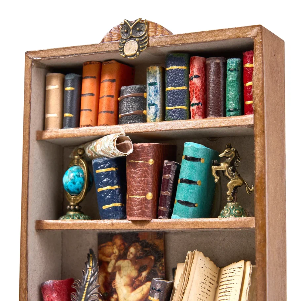 Интерьерная миниатюра "Шкаф с книгами", 17х9х3 мм, ассорти - 7