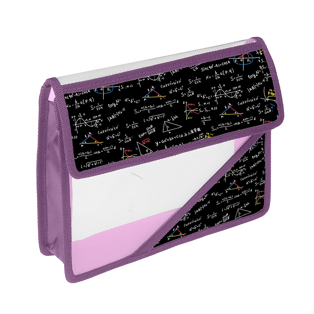 Папка для тетрадей "Формулы", А5, сиреневый, черный
