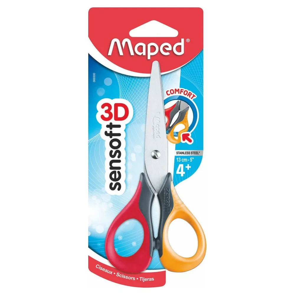 Ножницы Maped "Sensoft" для левшей, 13.5 см - 2