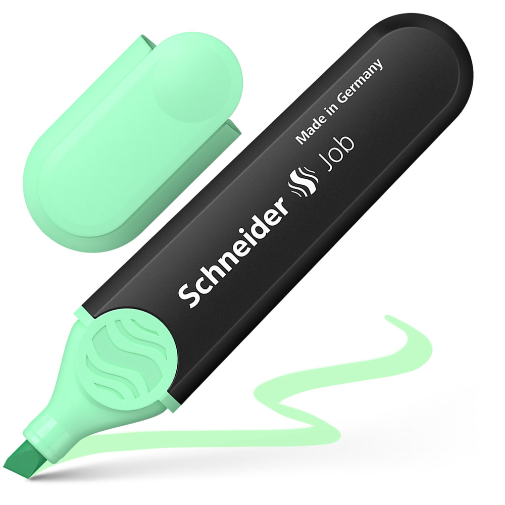Маркер текстовый "Schneider Job", мятный