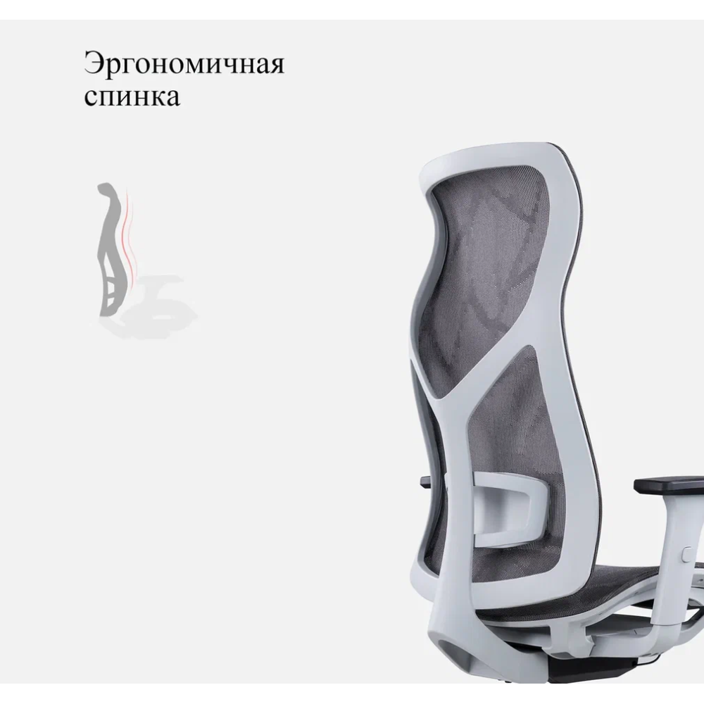 Кресло для руководителя SitZone CH-283A-P1 сетка, черный - 10