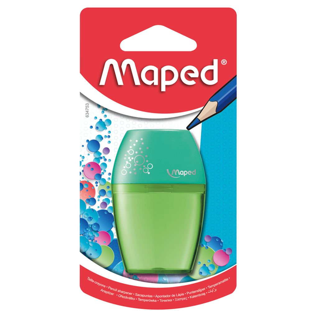 Точилка Maped "Shaker", 1 отверстие, с контейнером, блистер - 3