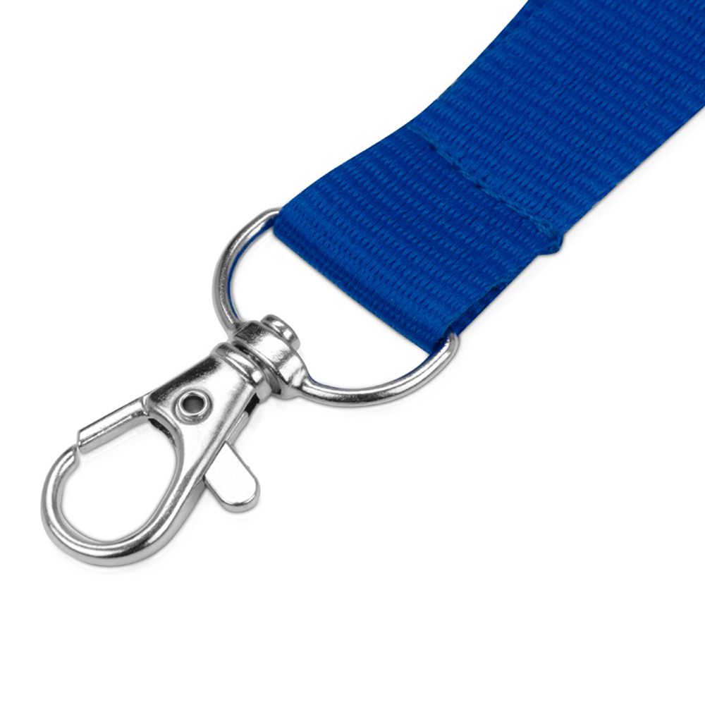 Тесьма с карабином для бейджа "8391", 900x20 мм, синий - 2