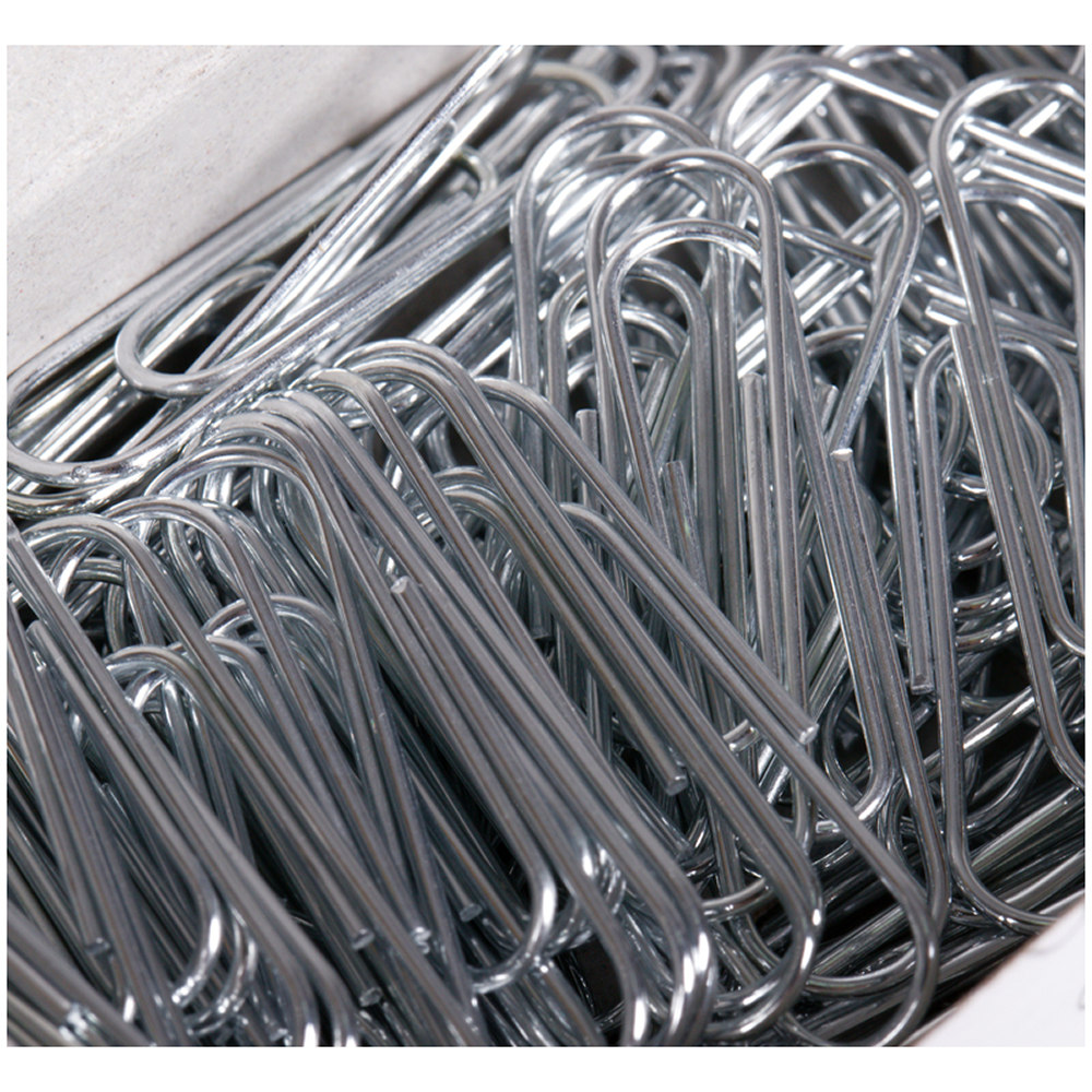 Скрепки овальные "OfficeSpace", 28 мм, 100 штук, серебристый - 3