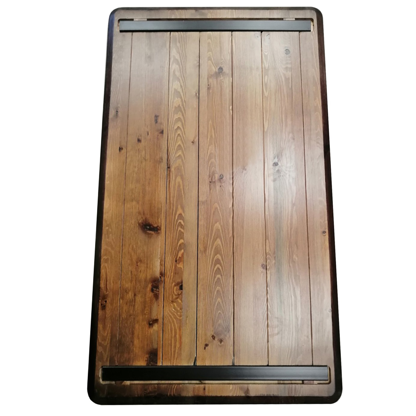 Столешница массив 1300х750х27, Дуб натуральный, кромка косая - 3