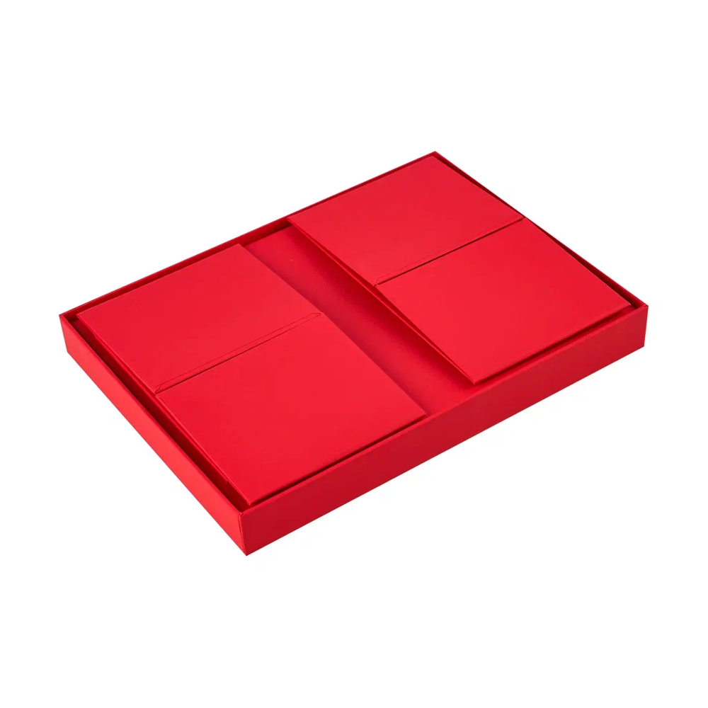 Коробка картонная, 220х160х95 мм, красный - 4