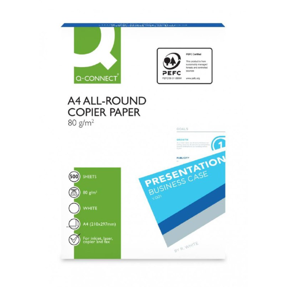 Бумага "Q-Connect All Round",  A4, 500 листов, 80 г/м2