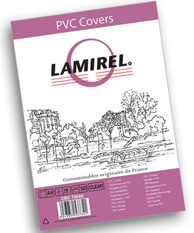 Обложка пластиковая прозрачная "Lamirel by Fellowes"