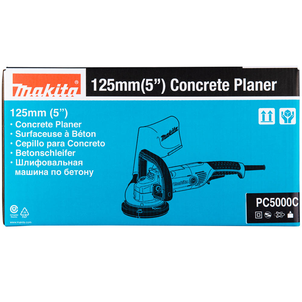 Шлифмашина по бетону MAKITA PC5000C, 1400 Вт, 125 мм