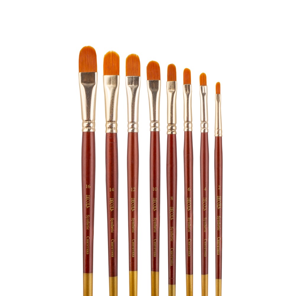 Кисть "Decola", синтетика, овальная, №16 - 6