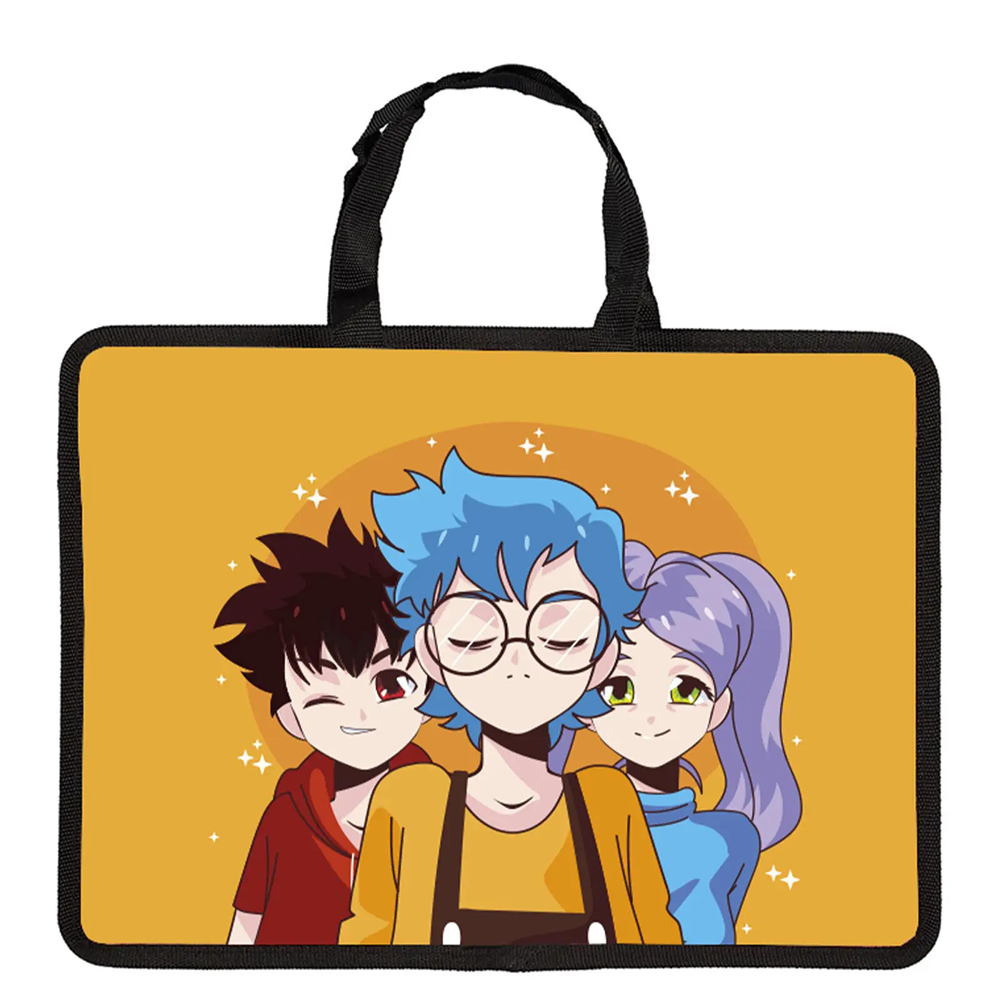 Папка для тетрадей "Back to school", А4, молния, пластик, оранжевый