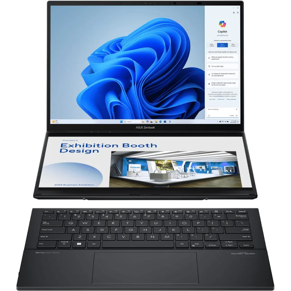 Ноутбук ASUS Zenbook Duo UX8406CA-PZ079W, 32GB, 2TB, W11H, черный
