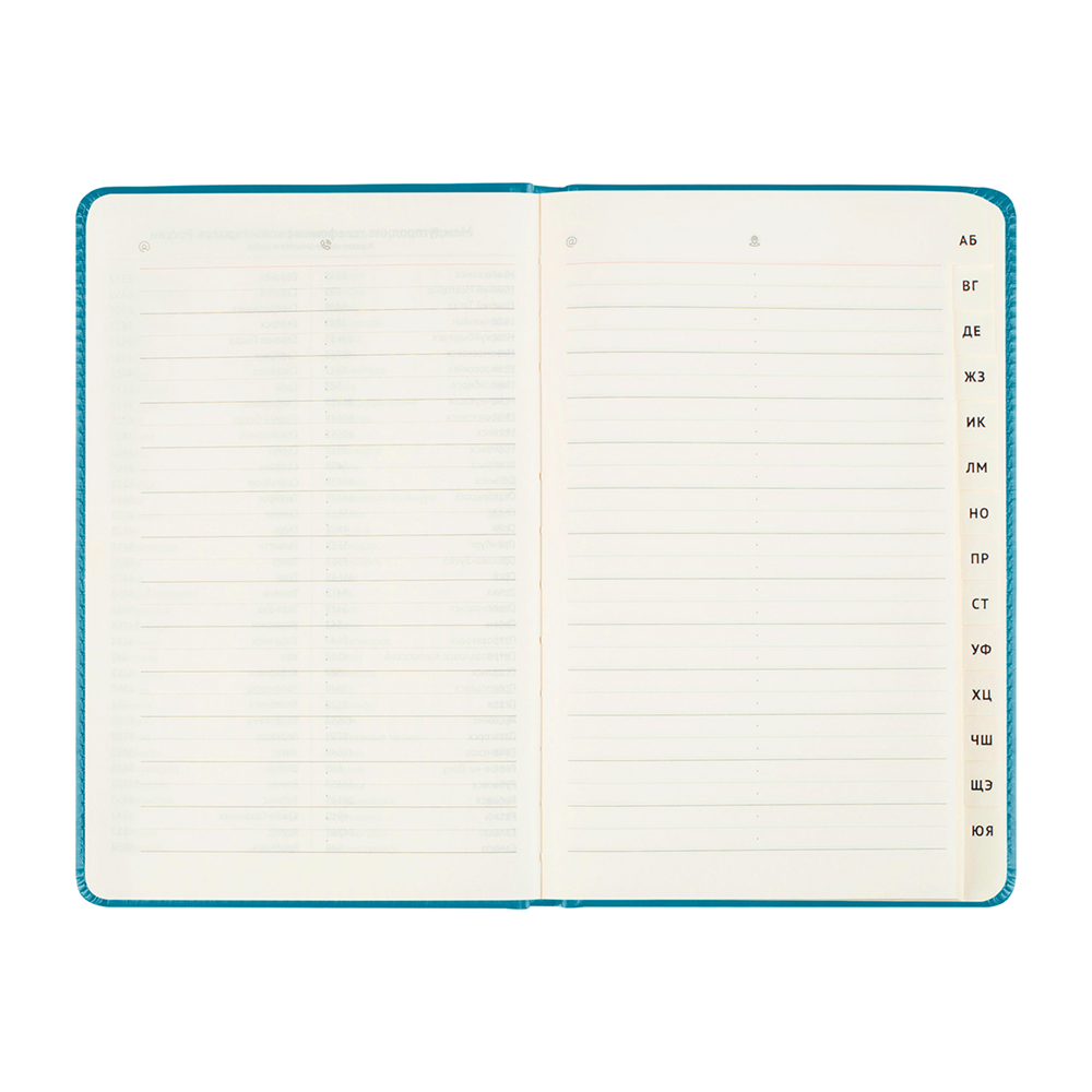 Книга алфавитная "Winner. Dark teal", А5, 135х205 мм, 80 листов, бирюзовый - 3