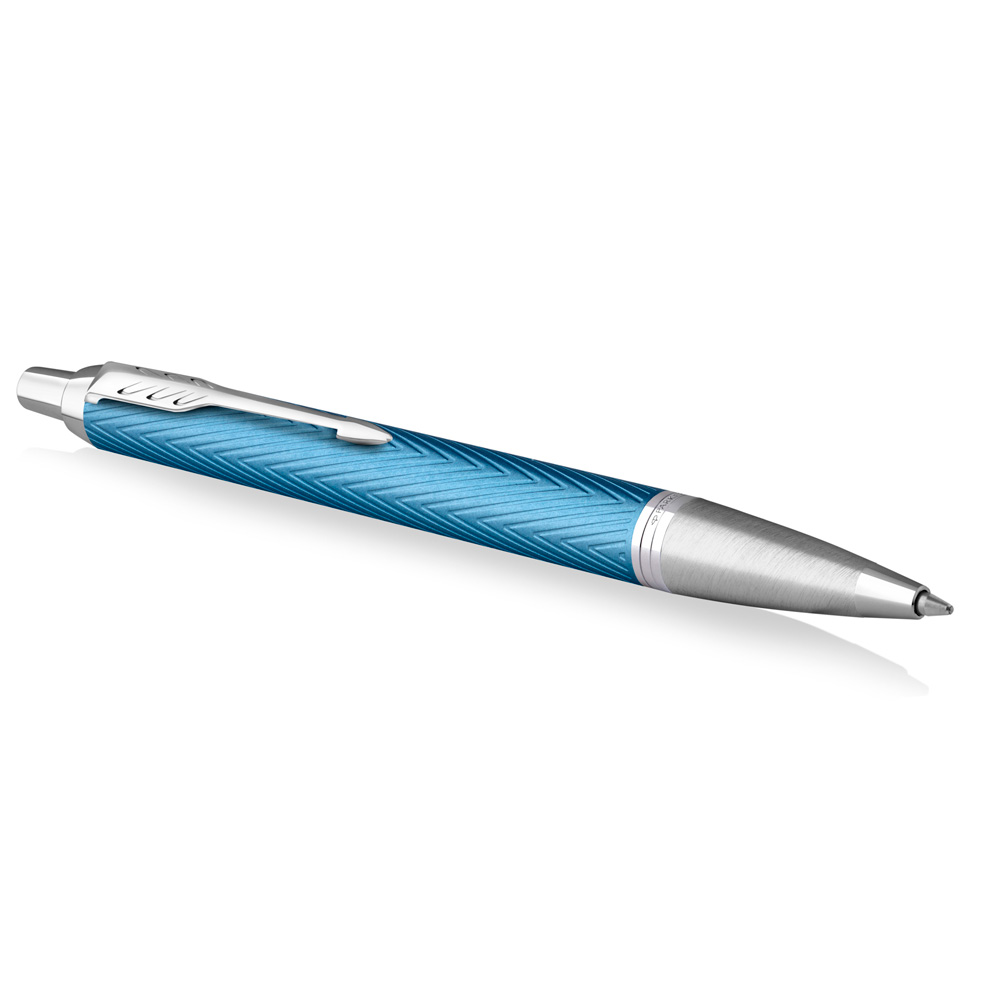 Ручка шариковая автоматическая Parker "IM Premium Blue Grey CT", 1.0 мм, синий, серый, стерж. синий - 2