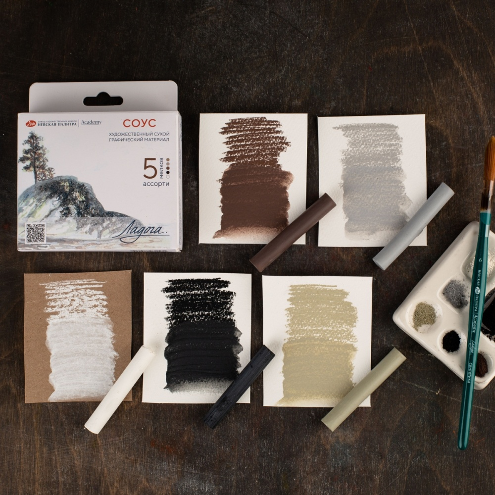 Соус "Ладога", набор мелков, 5 цветов - 6