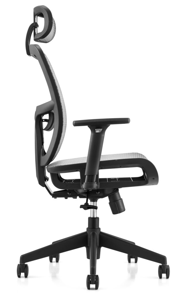 Кресло д/руководителя EVERPROF Dublin сетка, серый, крестов. пластик - 3